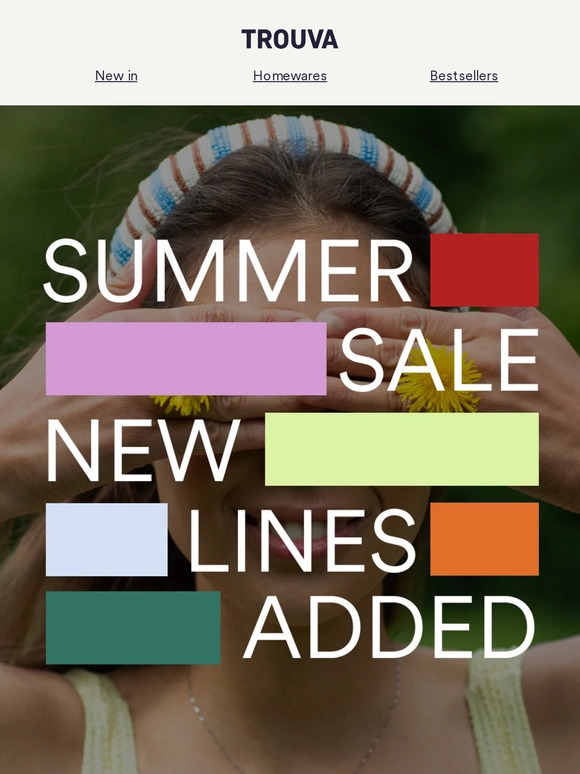 Summer Sale: New lines added