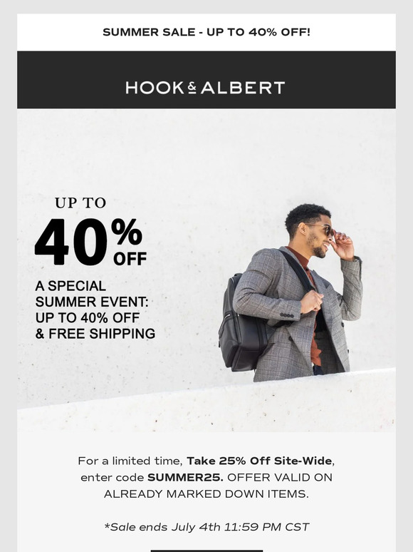 Up to 40% off + Free Shipping Tonight!
