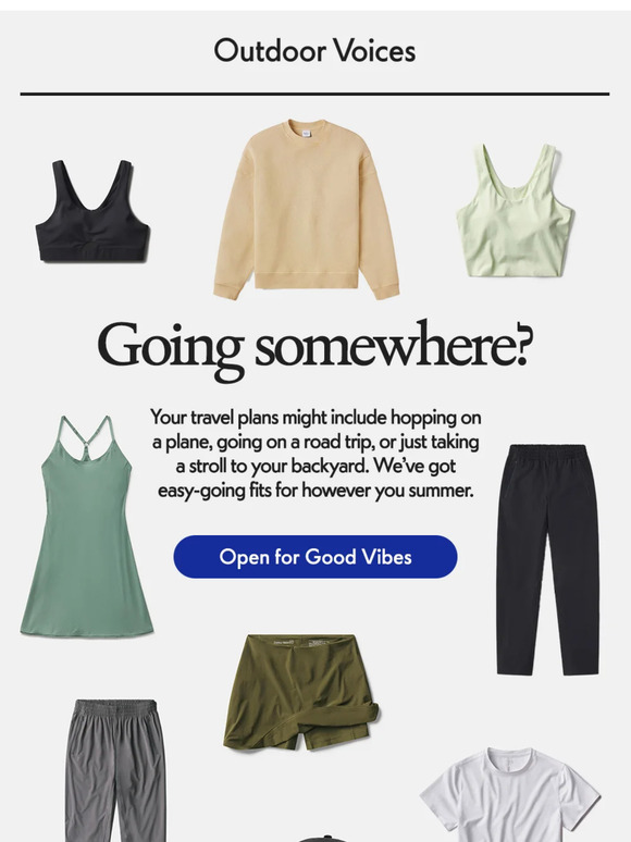Outdoor Voices Email Newsletters Shop Sales, Discounts, and Coupon Codes
