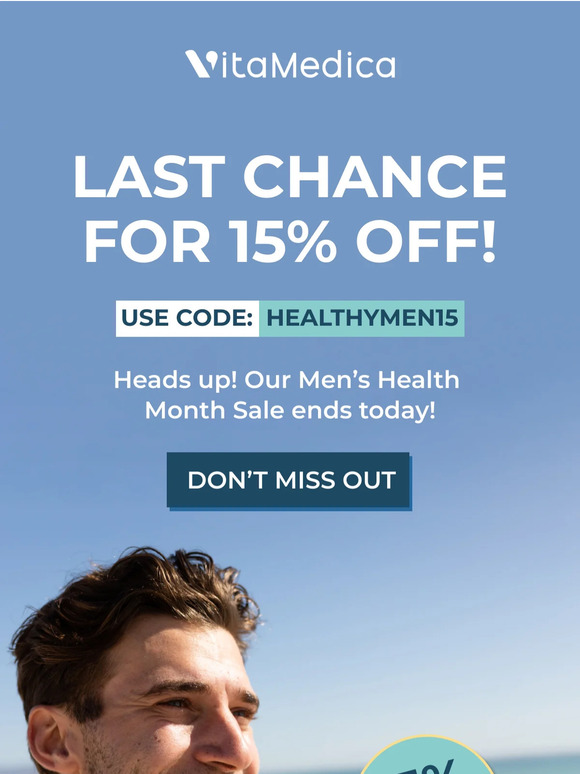 Men's Health Month Sale Ends Soon