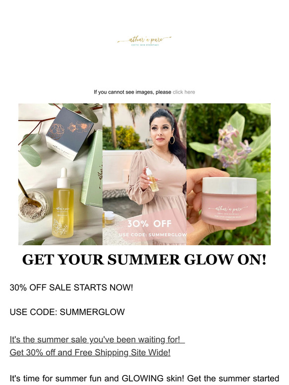 30% Off: Get Your Summer Glow On!  ☀️ 🌴  🌸