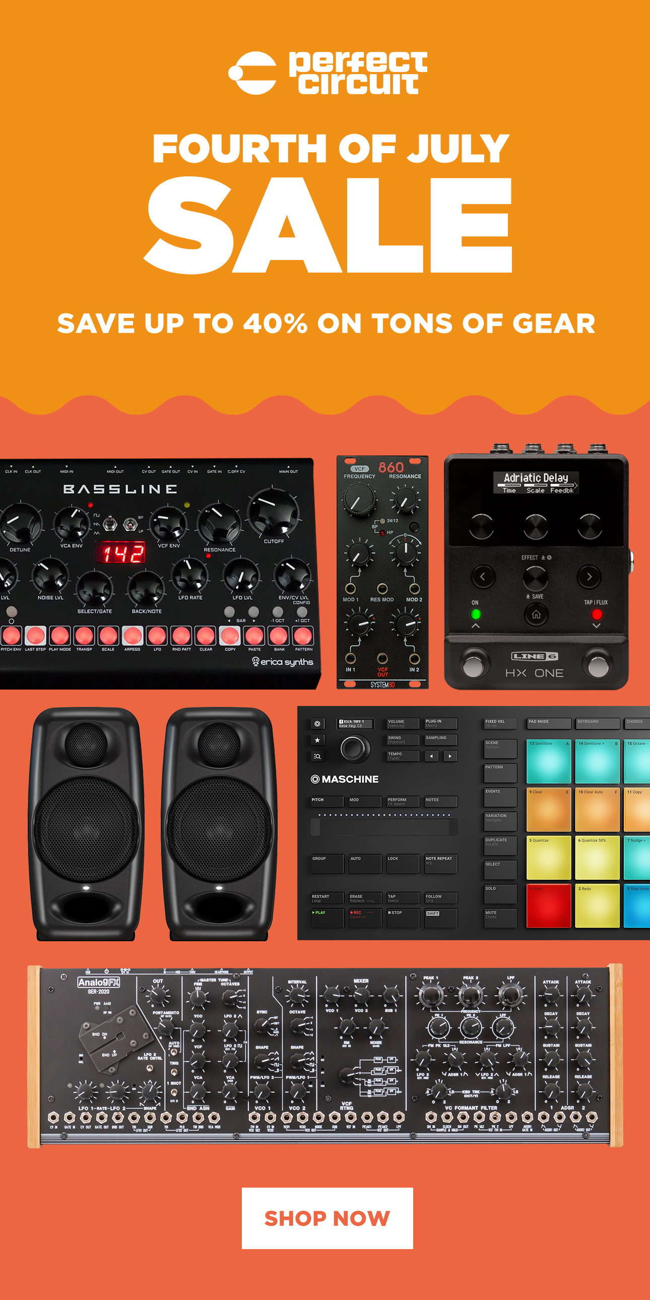Our 4th of July Sale starts today! Save up to 40% on select items or use code SUMMER10 for 10% off most items in our catalog. Shop the sale here!