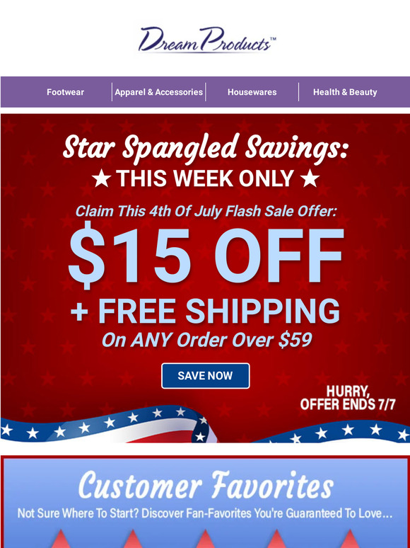 Dream Products 🎆Boom! 4th of July Sale Starts Now Don't Miss Out