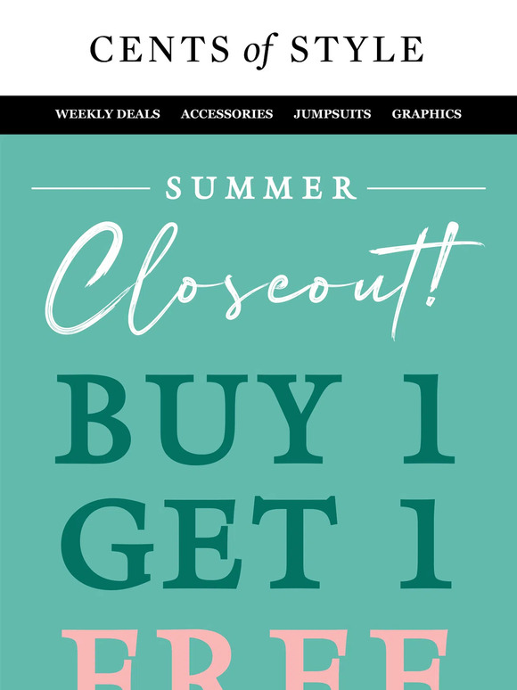 Entire Site Buy 1 Get 1 FREE! 🙀