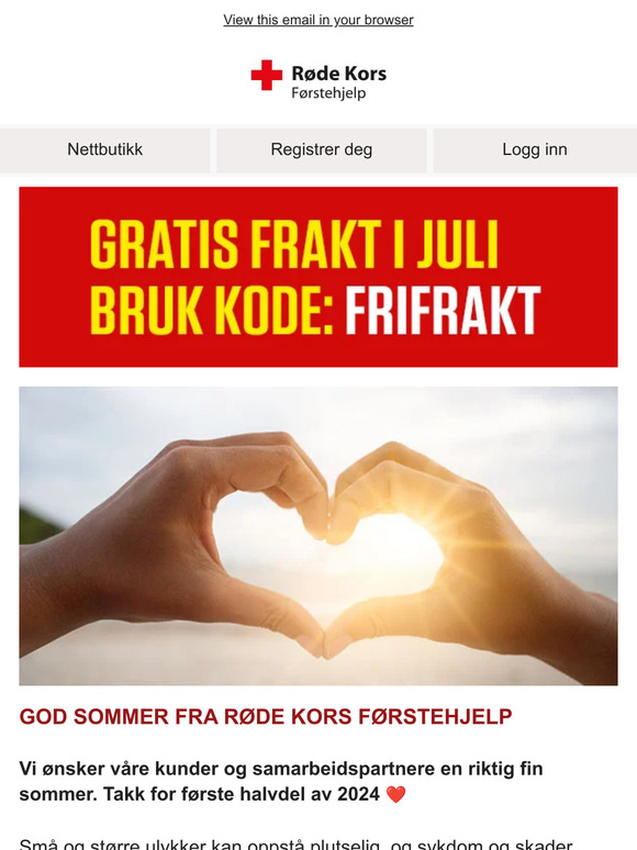 God sommer fra Røde Kors Førstehjelp ⛑️