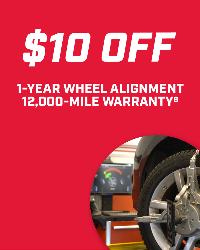 $10 Off Wheel Alignment with coupon8