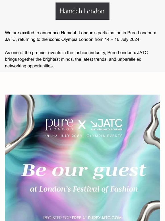 Join us at Pure London x JATC 2024!