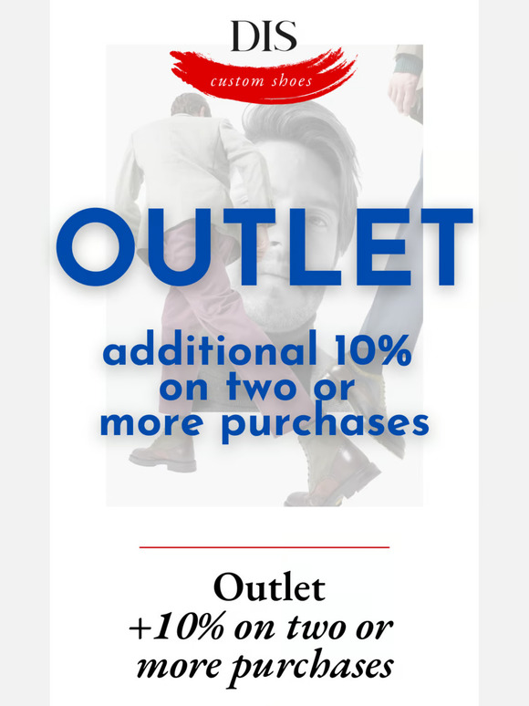 DIS Outlet: extra 10% discount on items already discounted at 70%