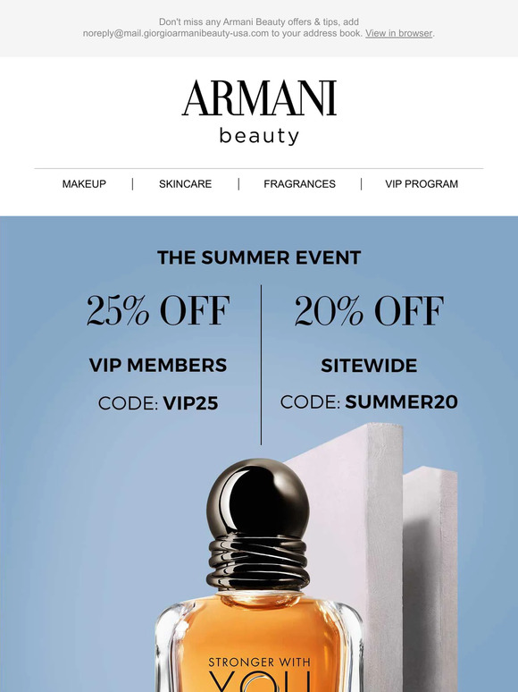 Armani usa beauty hotsell