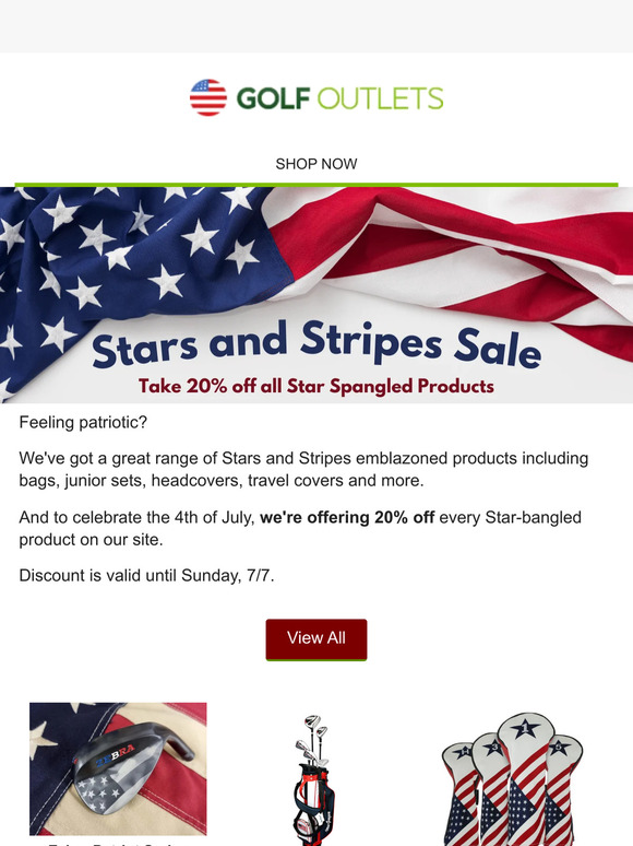 Stars and Stripes Sale - 20% Off Everything Star Spangled!