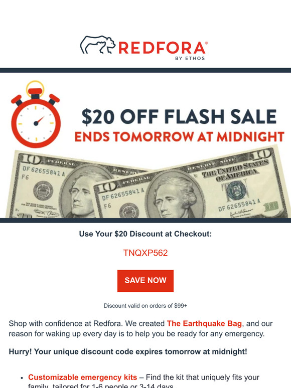 📢 [Flash Sale] $20 Off Event - 2 days only