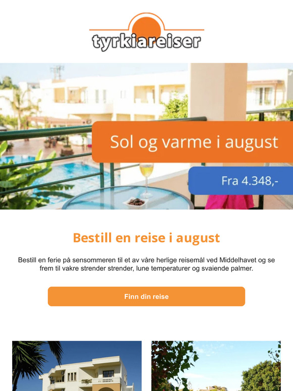 Billige reiser i august ☀️