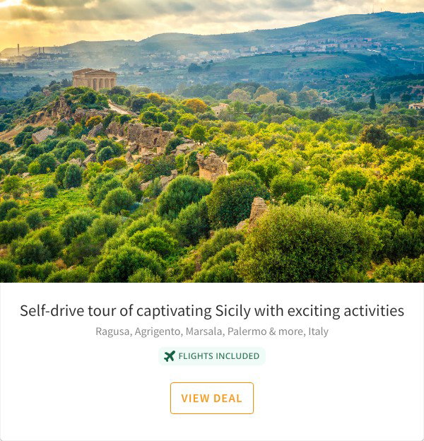Self-drive tour of captivating Sicily with exciting activities