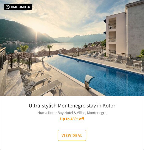 Ultra-stylish Montenegro stay in Kotor