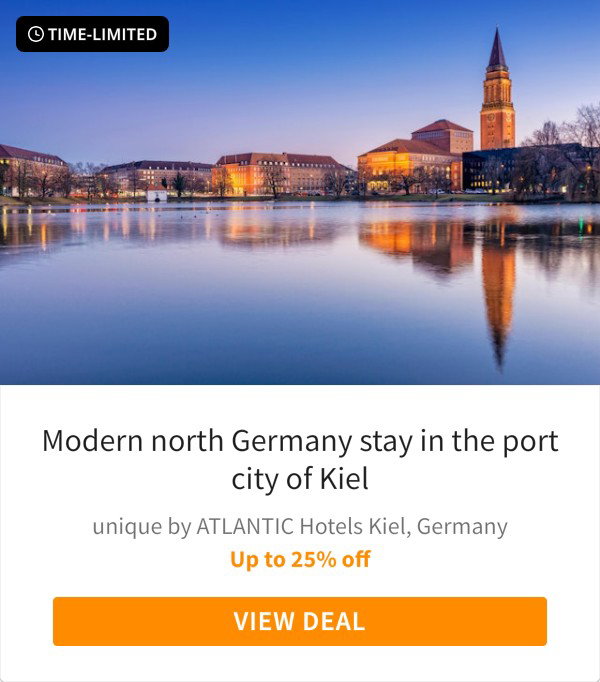 Modern north Germany stay in the port city of Kiel