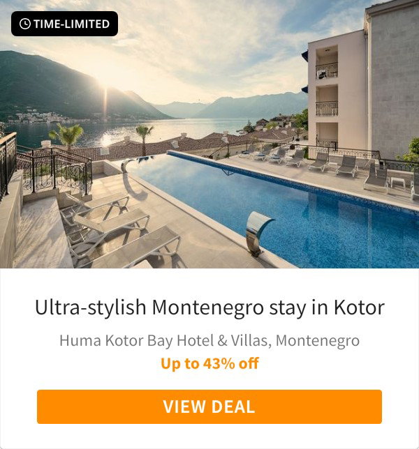 Ultra-stylish Montenegro stay in Kotor