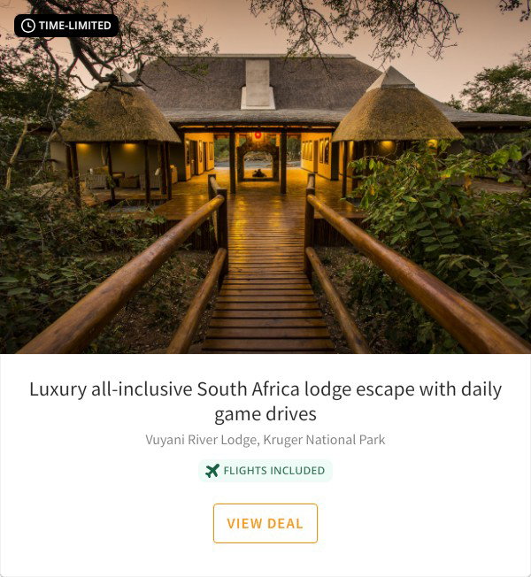 Luxury all-inclusive South Africa lodge escape with daily game drives