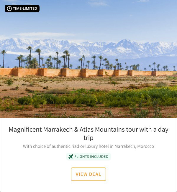Magnificent Marrakech & Atlas Mountains tour with a day trip