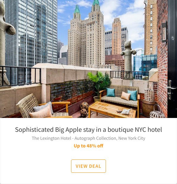 Sophisticated Big Apple stay in a boutique NYC hotel