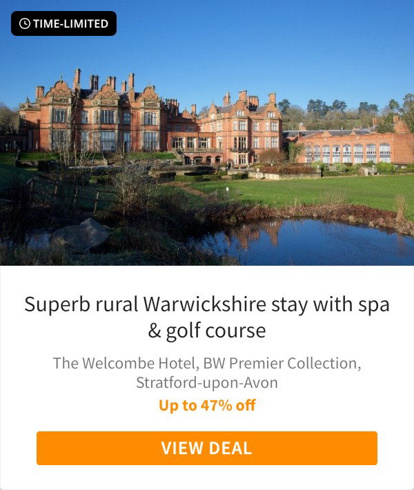 Superb rural Warwickshire stay with spa &amp; golf course