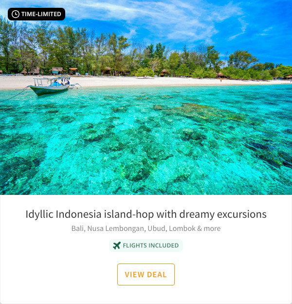 Idyllic Indonesia island-hop with dreamy excursions