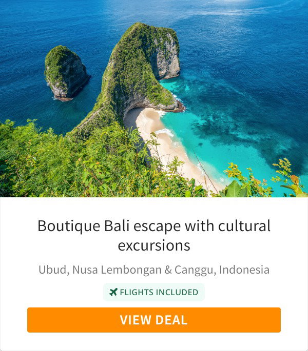 Boutique Bali escape with cultural excursions