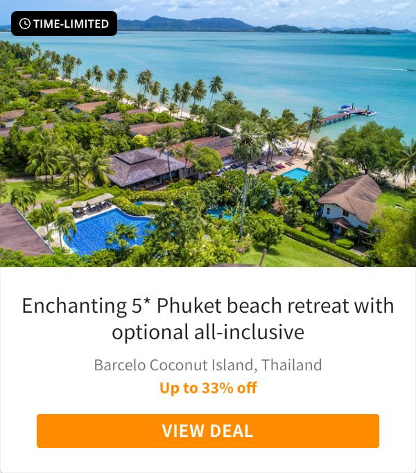 Enchanting 5* Phuket beach retreat with optional all-inclusive
