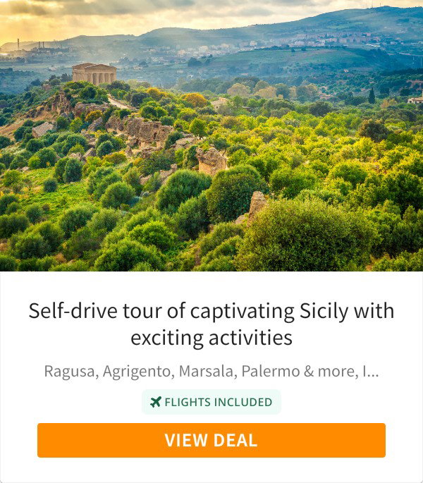 Self-drive tour of captivating Sicily with exciting activities