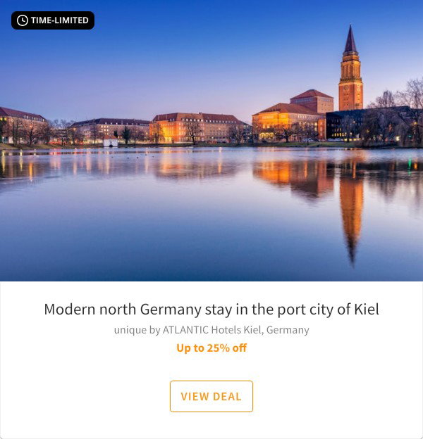 Modern north Germany stay in the port city of Kiel