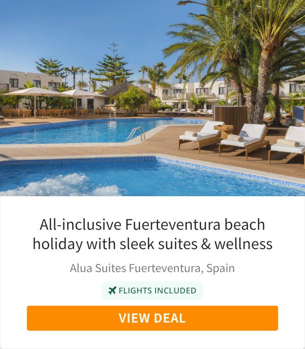 All-inclusive Fuerteventura beach holiday with sleek suites &amp; wellness