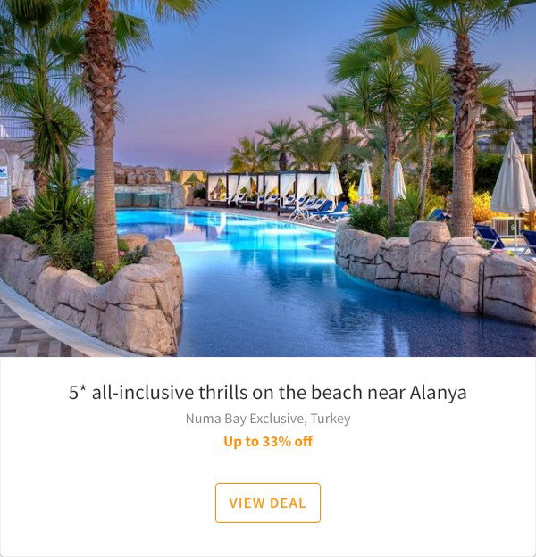 5* all-inclusive thrills on the beach near Alanya