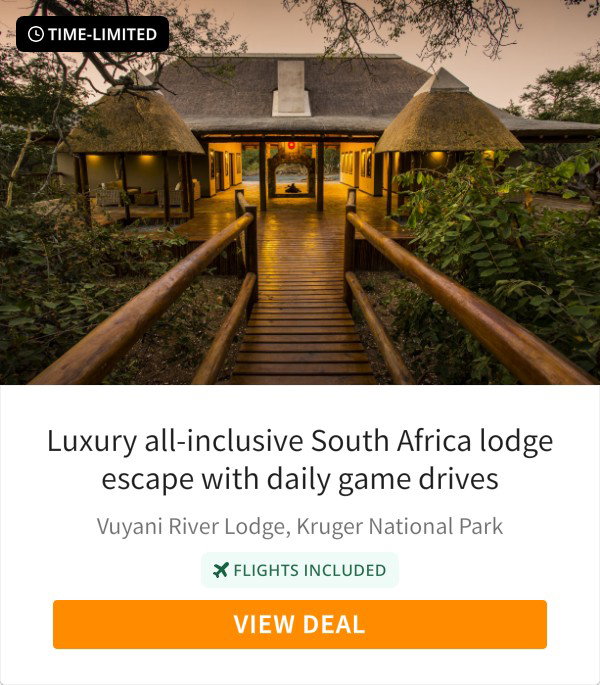 Luxury all-inclusive South Africa lodge escape with daily game drives