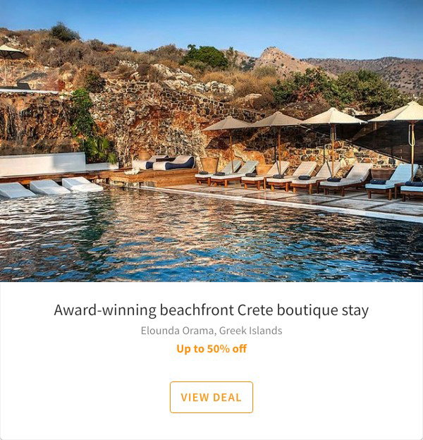 Award-winning beachfront Crete boutique stay