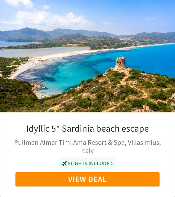 Idyllic 5* Sardinia beach escape