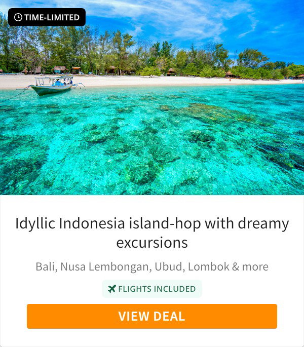 Idyllic Indonesia island-hop with dreamy excursions
