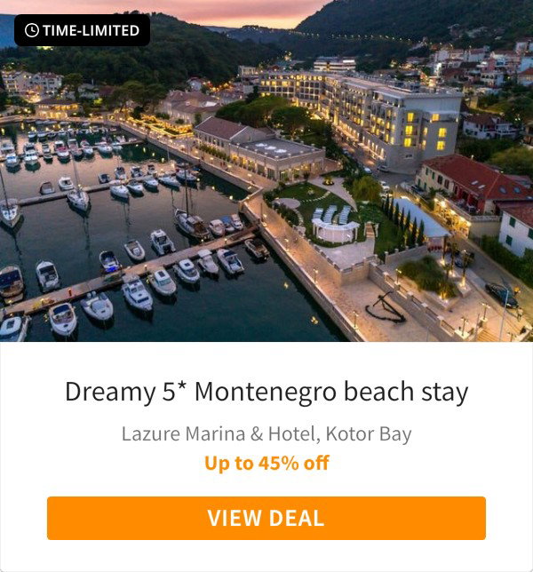 Dreamy 5* Montenegro beach stay