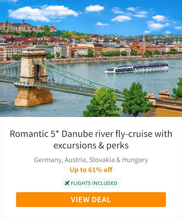 Romantic 5* Danube river fly-cruise with excursions &amp; perks