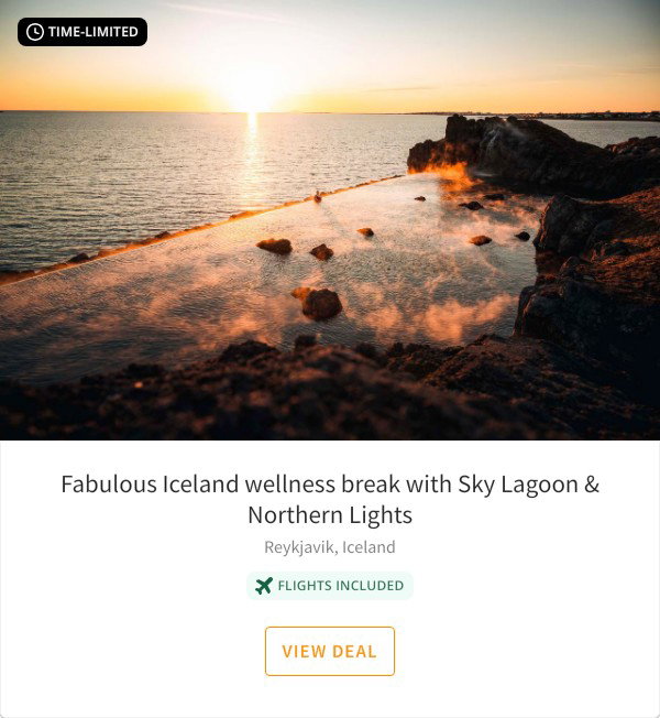 Fabulous Iceland wellness break with Sky Lagoon & Northern Lights