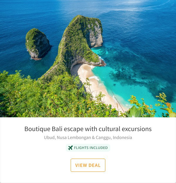 Boutique Bali escape with cultural excursions