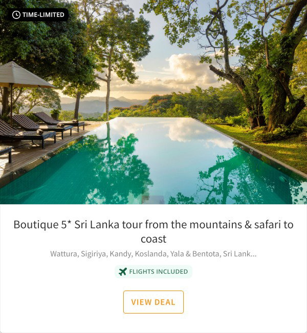 Boutique 5* Sri Lanka tour from the mountains & safari to coast