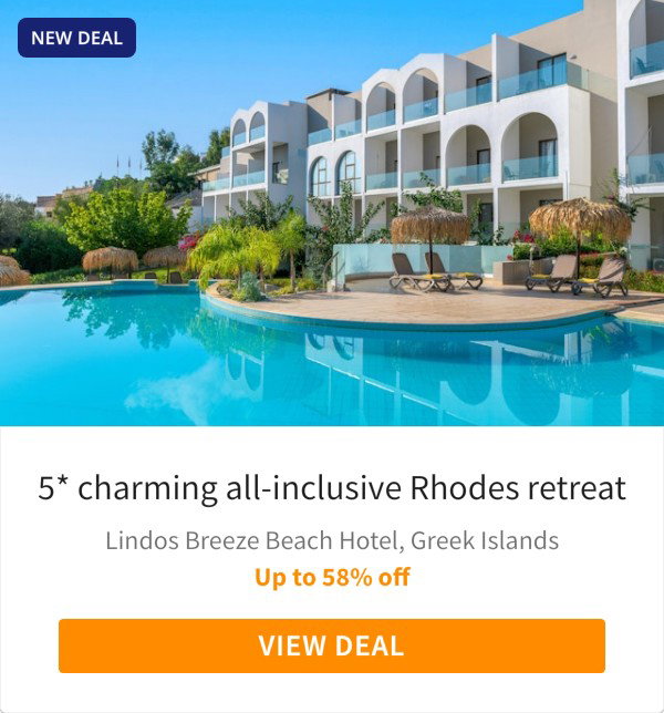 5* charming all-inclusive Rhodes retreat