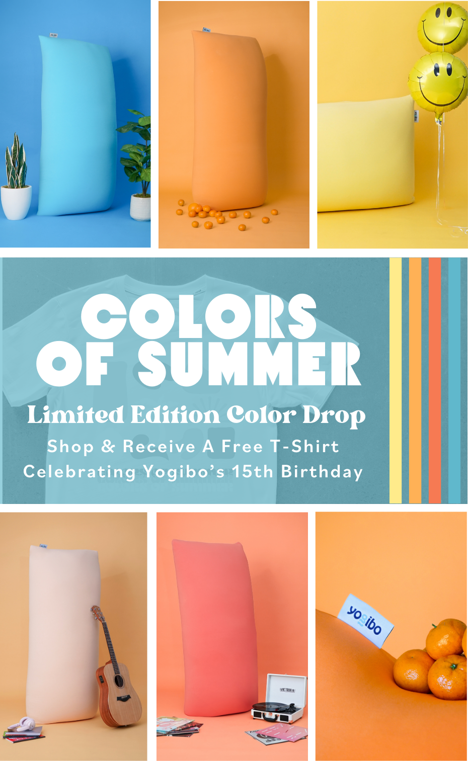 Yogibo's  LIMITED EDITION color collection is here, and they’re going to sell quick!