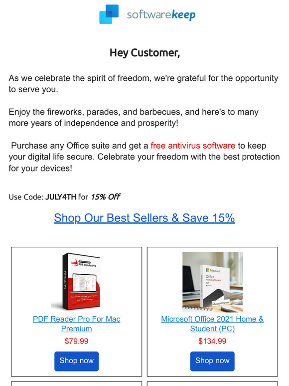 Go Fourth in Red White & Savings!🎇