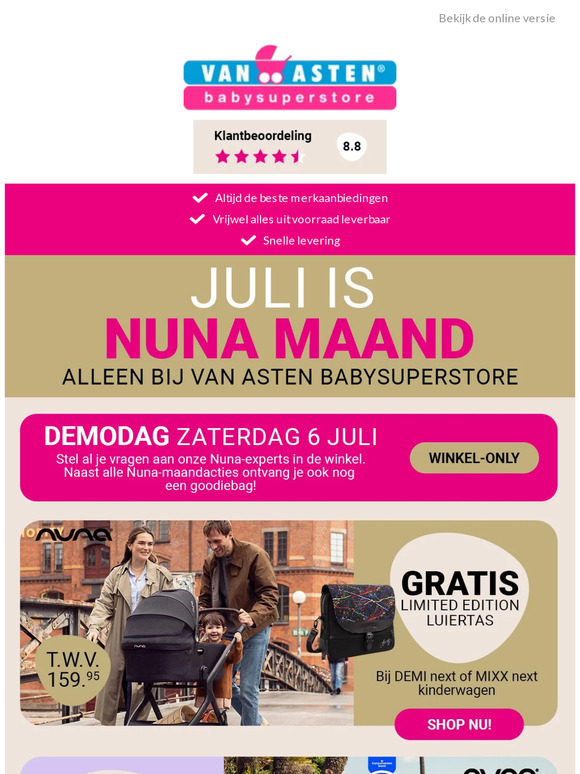 Nuna Maand: Gratis accessoires en leuke kortingen!