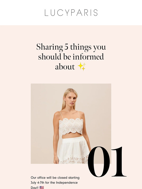 Lucy Paris Newsletter!