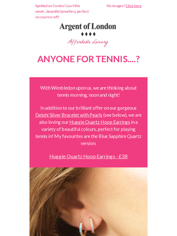Wimbledon fever is upon us + Pearl Bracelet with 20% OFF