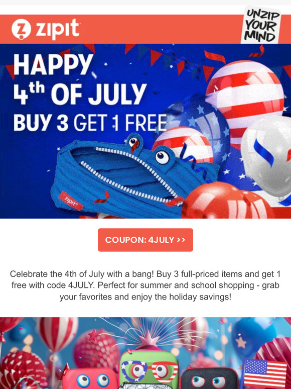✨ 4th of July Special: Buy 3 Get 1 Free!