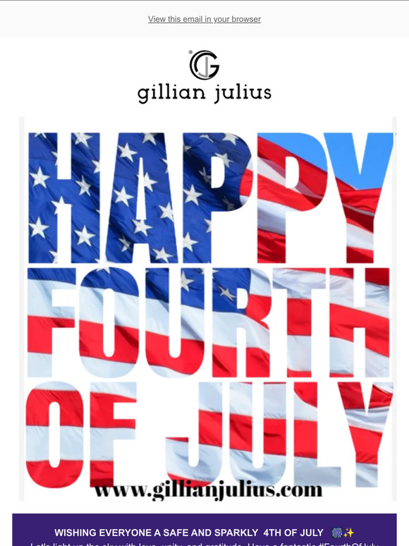 GILLIAN JULIUS HAPPY 4TH JULY ❤️💥💫