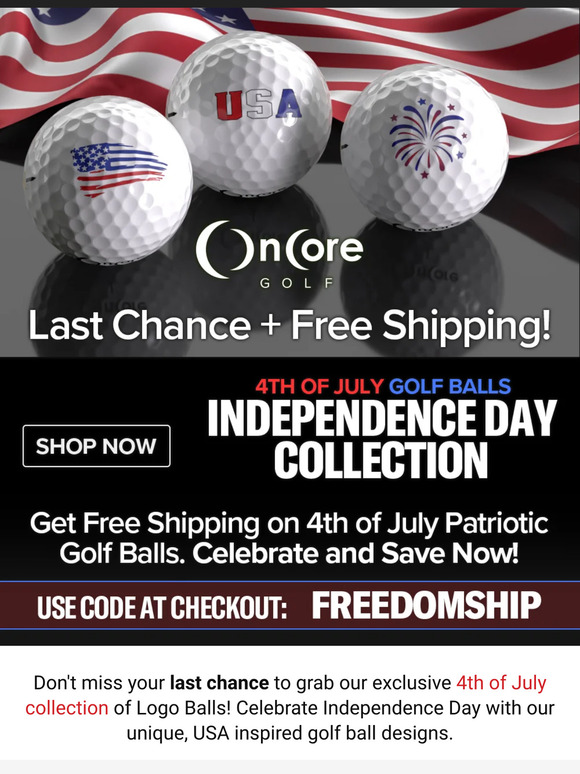 Last Chance: 4th of July Collection + Free Shipping! 🏌️