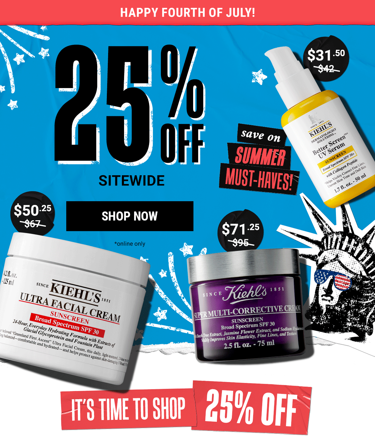 Kiehl's: ️ The 25% Off Weekend Sale You Can't Miss 💙 | Milled